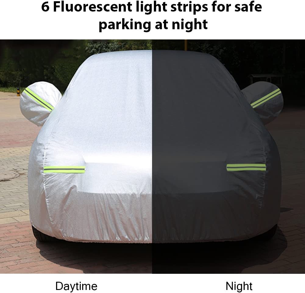 Car Cover, (190"L x 75"W x 72"H), Silver