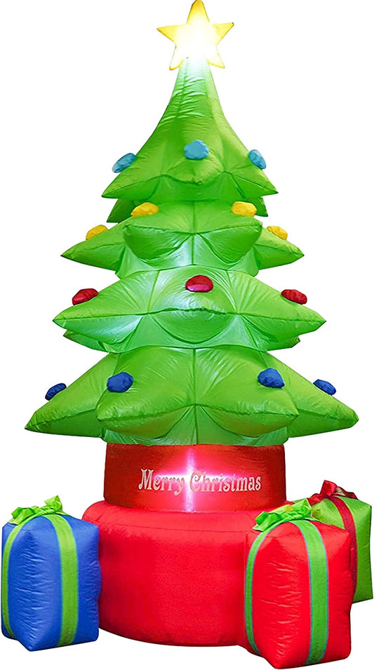 Inflatable Christmas tree, with 7ft led light