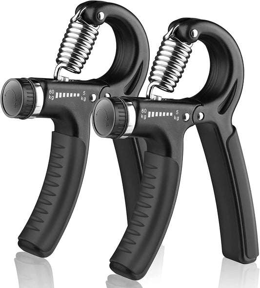 Hand strengthener with adjustable resistance from 11 to 132 lb