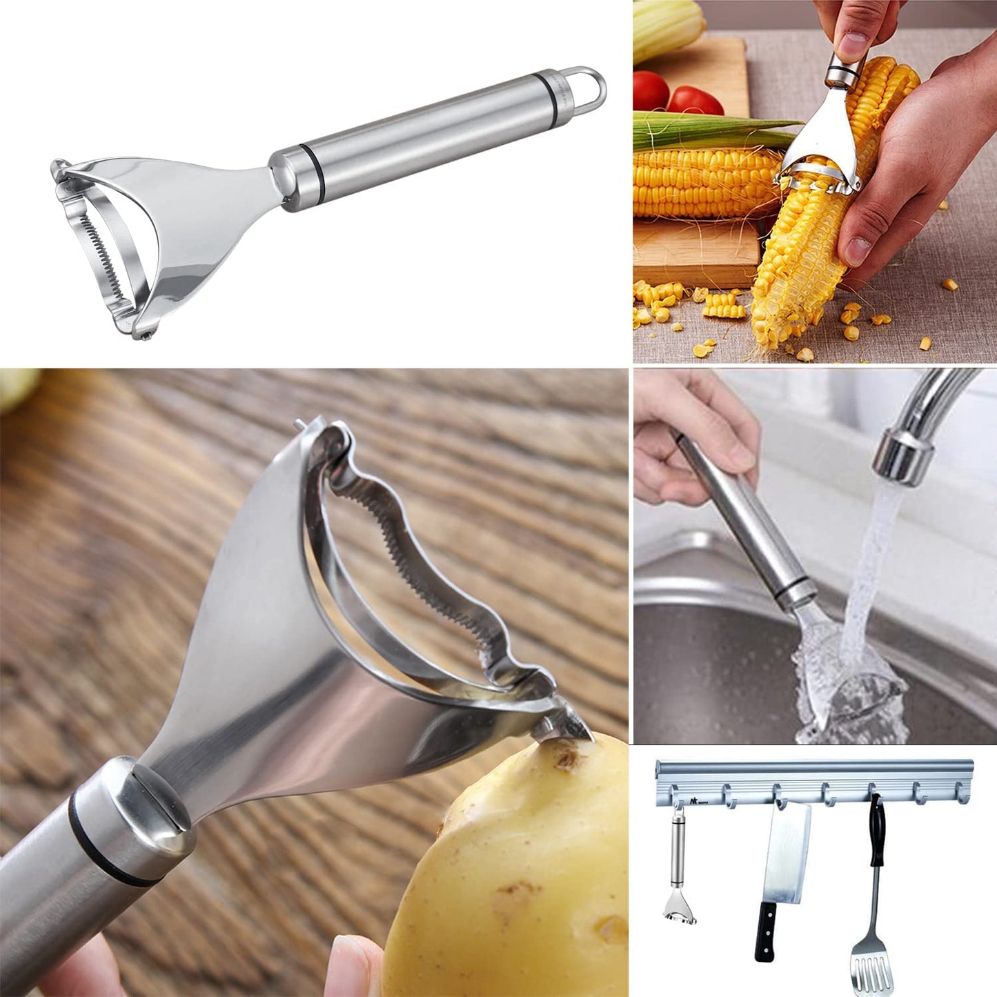 Stainless steel corn sheller (2 pieces)